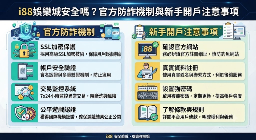 官方防詐機制與新手開戶注意事項